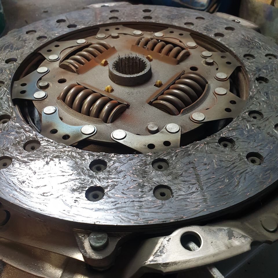 worn clutch pad